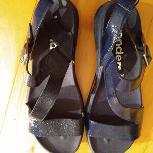 sandales confortable, cuir, wonders sandales wonders, brand new